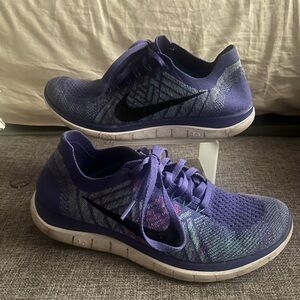 Nike Women's Purple and Black Sneakers